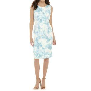 Nine West Women's Floral Print Sleeveless Sheath Dress - Size: 10 - NTW